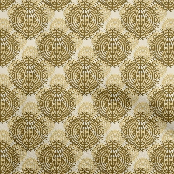 oneOone Cotton Poplin Dark Olive Green Fabric Asian Block Sewing Fabric By The Yard Printed Diy Clothing Sewing Supplies 56 Inch Wide
