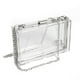 thumbnail image 1 of WJCD Bolso de mano transparente con caja de acrílico para mujer, bolso de noche cruzado pequeño y transparente, correa de cadena dorada aprobada por el estadio, 1 of 5