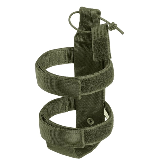Greeniant Funda de nailon para botella de agua, tipo adhesivo, reemplazo de Color sólido, resistente al agua, ajustable, para acampar, Kits de desorden para acampar Verde