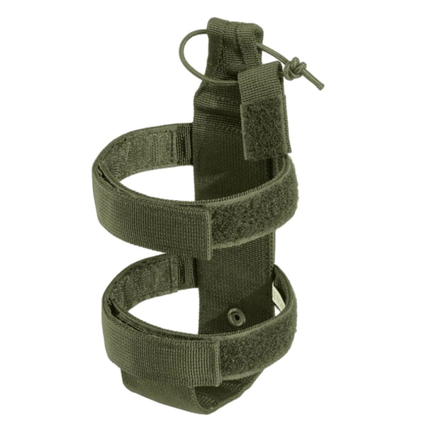Advancent Funda de nailon para botella de agua, tipo adhesivo, repuesto para acampar, senderismo, montañismo, accesorios para portavasos Kits de desorden para acampar Verde