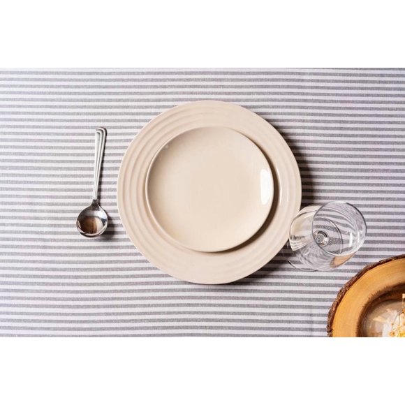 Nappe à rayures bistrot 100 % coton Fabstyles
