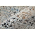 thumbnail image 4 of Feizy Caldwell Transitional Medallion, Ivory/Blue/Orange, 1'6" x 1'6" Swatch Handmade Sheen Bohemian & Eclectic Floral & Botanical Design Carpet for Living Dining Bed Room, 4 of 8