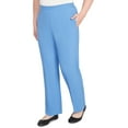 thumbnail image 3 of Alfred Dunner Womens Petite Textured Pull On Elastic Medium Length Pant, 3 of 4