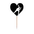 thumbnail image 1 of Sport Roller Skating Black Outline Toothpick Flags Heart Lable Cupcake Picks, 1 of 3