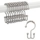 thumbnail image 5 of Injueey 12 Pieces Shower Curtain Hooks Drape Accessories Bathtub Liners Bathing Household Hangers Washroom Rings Farmhouse Clip Accesorios de baño Plata, 5 of 6