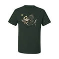 thumbnail image 2 of Wild Bobby, Funny Fishbone Skeleton Angler Fish, Animal Lover, Men Graphic Tees, Forest Green, 3XL, 2 of 3