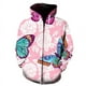 thumbnail image 1 of Sudadera con capucha y cremallera con estampado 3D de mariposas de dibujos animados para hombre y mujer, nueva moda de primavera y otoño, 1 of 6
