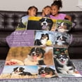 thumbnail image 4 of AISENIN Custom Dog Pet Cat Blankets with Photos Personalized Gifts Customized Blankets and Throws Picture Blanket for Dad Mom Kids friends Christmas gift, 4 of 5