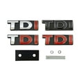 thumbnail image 4 of 3D Metal TDI Logo Car Front Grille Emblem Sticker Fender Side Rear Trunk Auto Badge Decor For VW Polo Golf Jetta Passat MK4 MK5, 4 of 7