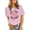 Pink, variant on Xmyrz Volleyball Shirts For Women Volleyball Graphic Game Day Team Tee Tops Casual Loose Short Sleeve Crewneck Summer Shirts