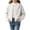 White, variant on Girls Open Front Knit Cardigan Long Sleeve Crew Neck Solid Color Sweater for Kids Pink B 8-10 Years