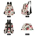 thumbnail image 4 of FORMRS Mini Backpack Purse for Women Travel Daypack Casual Shoulder Bag, Christmas Floral, 4 of 7