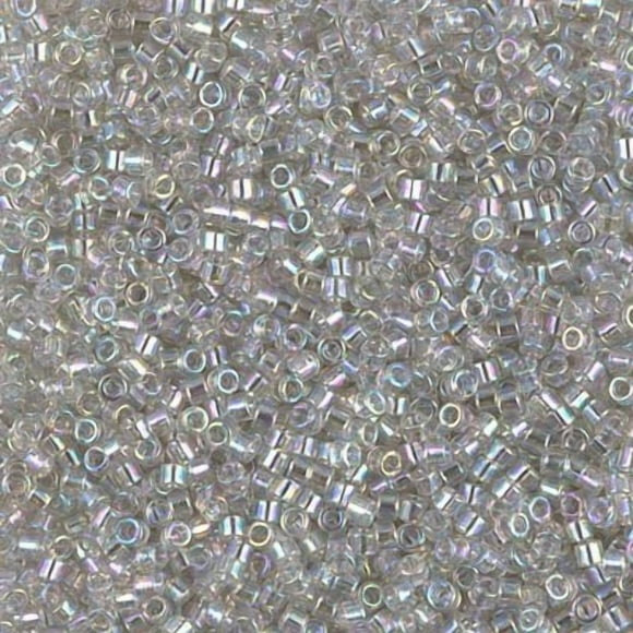 Miyuki Delica Perles de Rocaille Cylindre 11/0 - Gris Brume AB - DB1251 5 Grammes