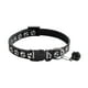 thumbnail image 2 of Calentador De Cuello De Poliéster Collar ajustable para gatos con cierre de seguridad, tira reflectante y cascabel para gatitos, diseño de huella de pata (negro, 1 pieza). Rkxzt, 2 of 8