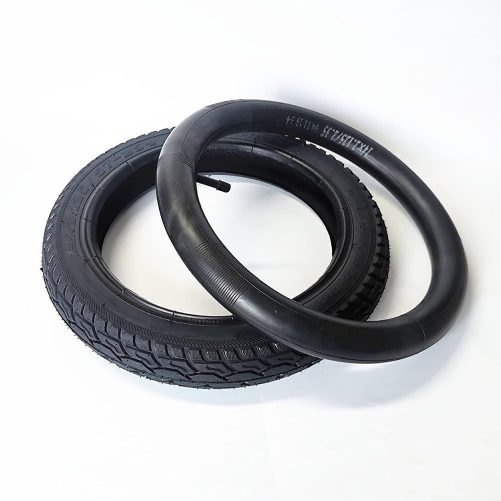14X2.125" Bike Straight/Bent Type Valve Tyres Bicycle Rubber Inner Tube + Tire, Straight Valve Inner Tube