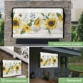 thumbnail image 2 of Outdoor TV Cover 80 to 85 Inches, Sunflower Butterfly Bee Flower Farm Wood Grain Waterproof and Weatherproof TV Cover with Remote Control Pocket, Flat Screen TV Cover Protector for Outside TV, 2 of 6