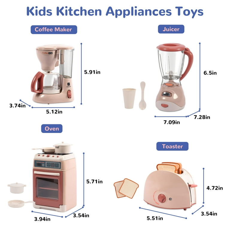 TOY Life Kids Blender Toy, Kitchen Accessories Toy Blender for Kids, Play  Food Pretend Kitchen Playset with Light and Sound, Kitchen Appliances for
