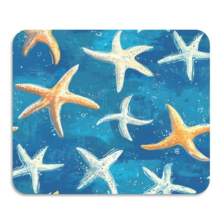 

Diatom Mud Drain Pad 15.7X11.8 Inch Dish Drying Mats Magical Mat Magic Mat Kitchen Drain Mat Coffee Drain Mat Table Drain Mat Starfish on Blue Background