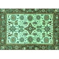 thumbnail image 1 of Ahgly Company Indoor Rectangle Oriental Turquoise Blue Traditional Area Rugs, 5' x 7', 1 of 4