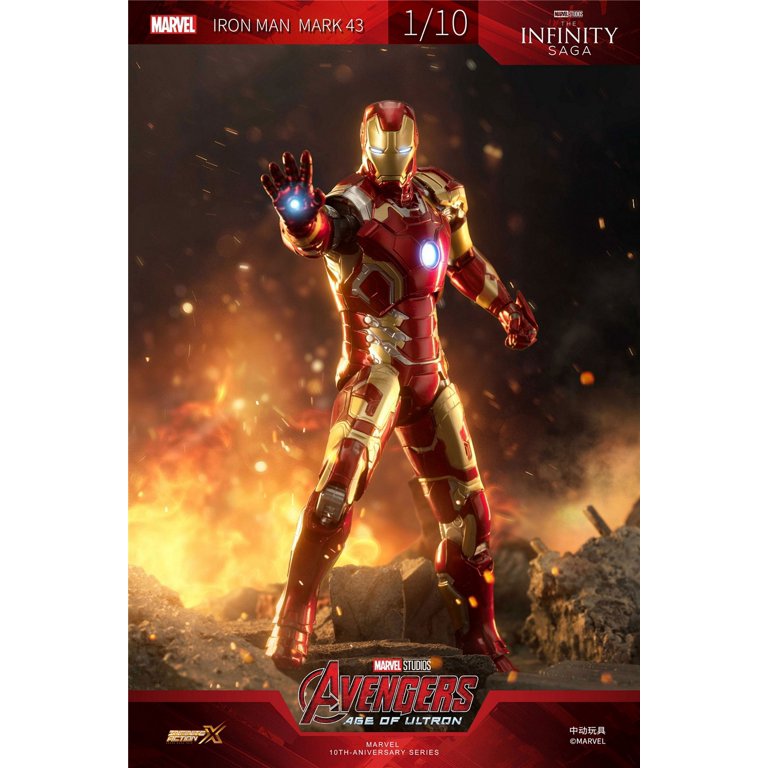 ZD Toys 1/10 scale Iron Man MK43 Action Figure 1907-43