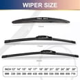thumbnail image 4 of 12" Rear Wiper Blade Original Equipment Replacement For Nissan Rogue 2023-2008, Rogue Sport 2022-2017, Rogue Select 2015-2014,Juke 2017-2011 Mercedes-Benz Back Windshield Wiper Blades (12L), 4 of 8