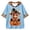 L1-Light Blue2662, variant on Halloween Hoodies for Women Highland Cow Pumpkin Print 3/4 Sleeve Drawstring Hooded Jacket Fall Casual Sweatshirt