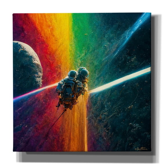 Epic Graffiti 'Multi Rainbow' by Ben Heine, Canvas Wall Art, 26"x26"