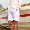 thumbnail image 2 of Turilly Plus Size Shorts for Men Men's Cotton And Shorts Lanyard Casual Pants Capris Shorts Pants, 2 of 6