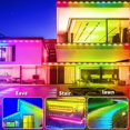 thumbnail image 2 of Lámpara de alero impermeable Yocrostar IP67 para techo de casa, 300 pies RGB, 2 of 7