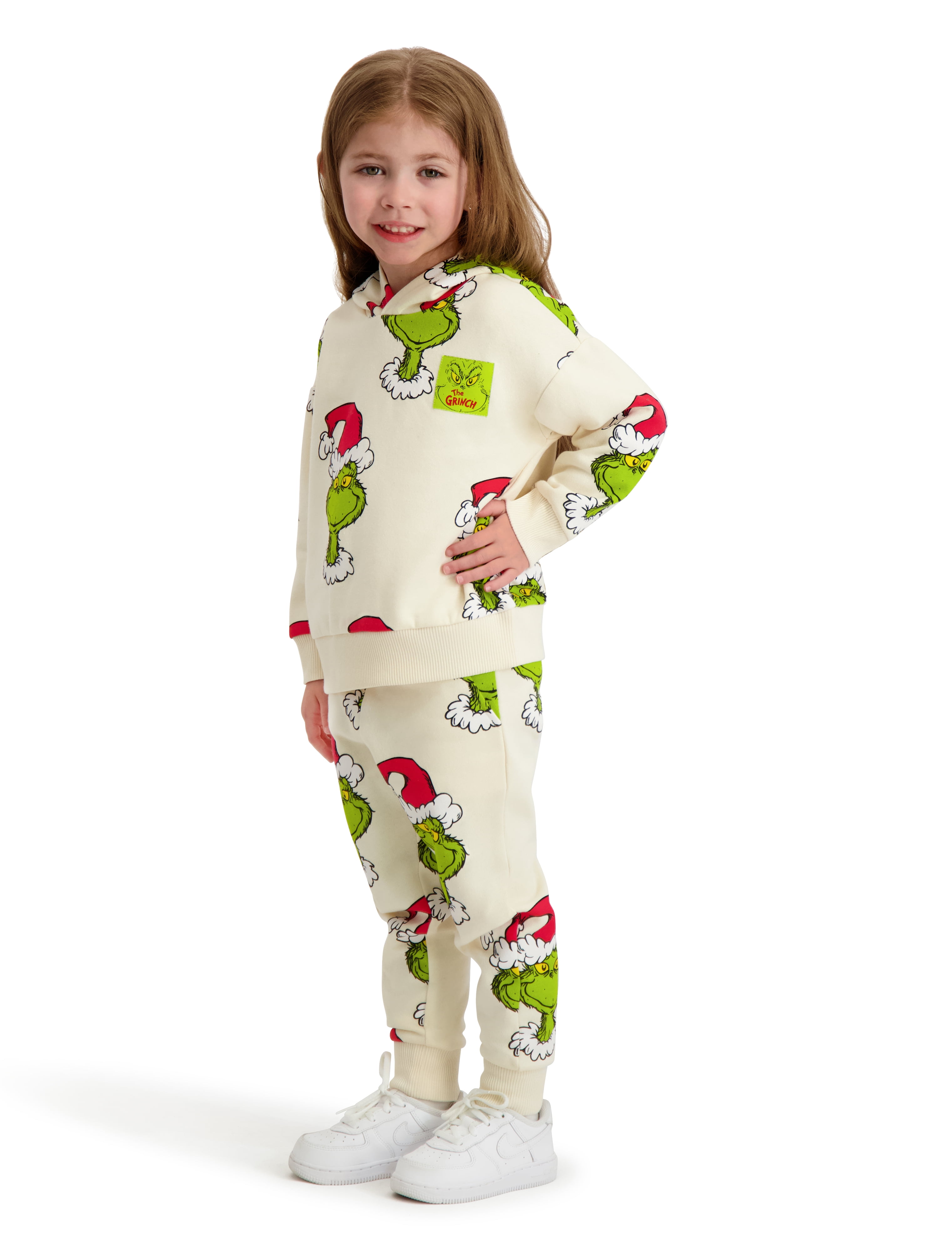 Dr. Seuss The Grinch Toddler Printed Sweatshirt and Jogger Set, Sizes 2T-5T
