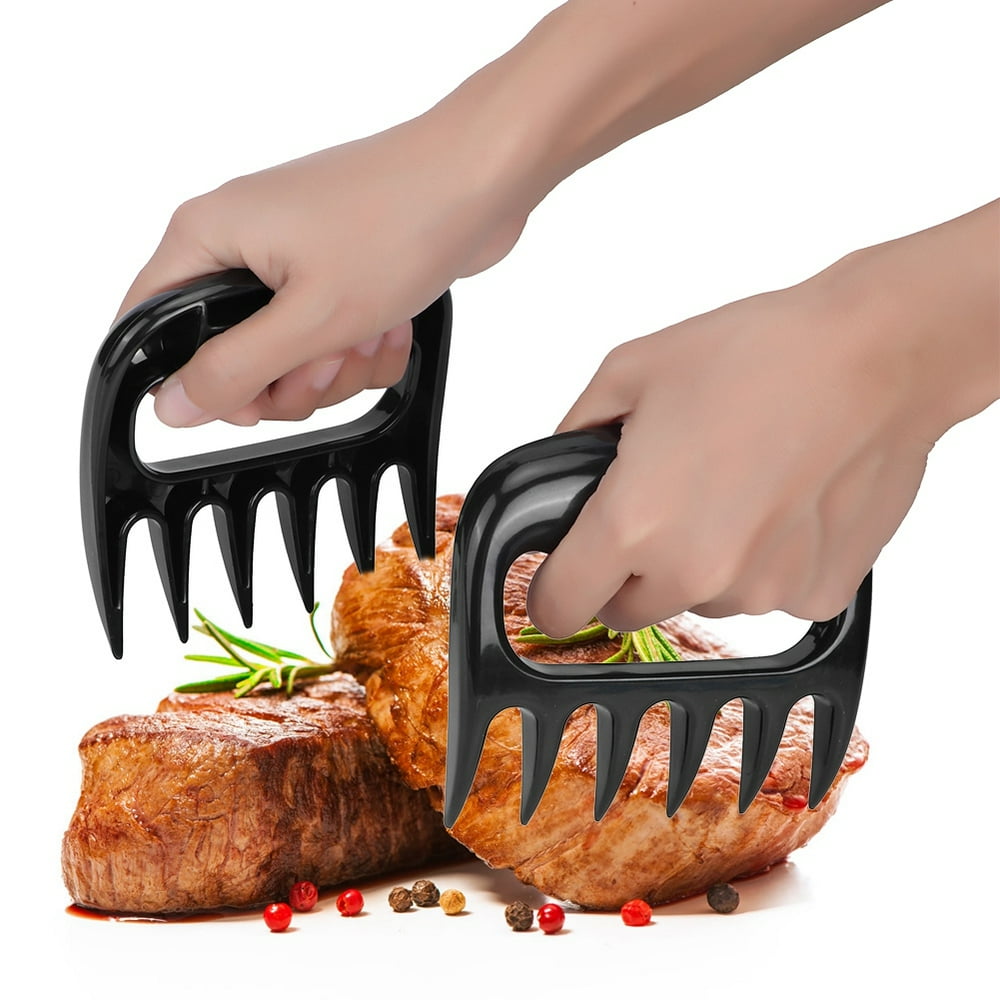 YLSHRF Meat Claws, Pulled Pork Claws,2Pcs Bear Claw Meat Grinder Pork Tongs Pull Shred Meat