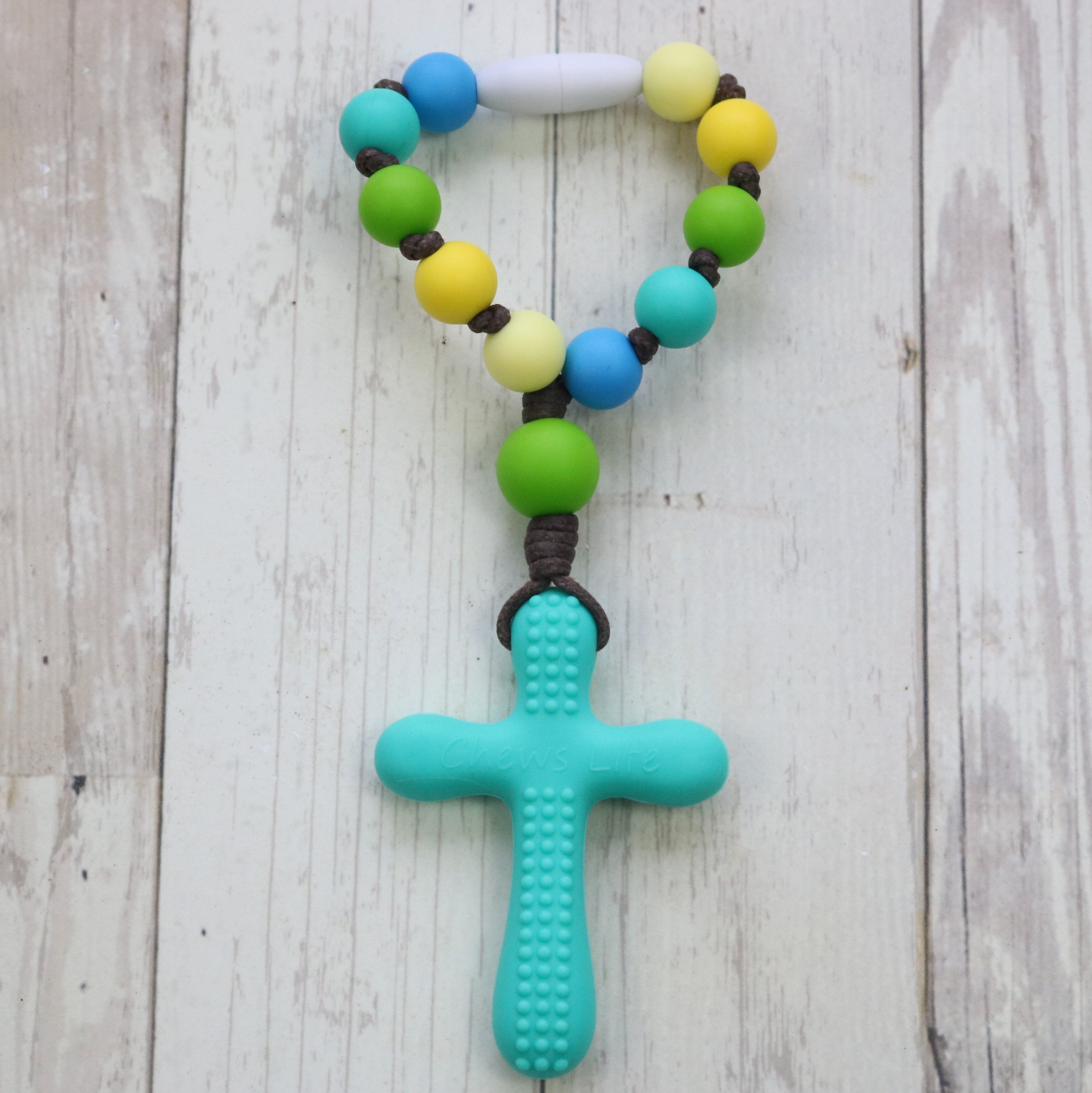silicone teething rosary