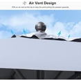 thumbnail image 3 of PURPLE LEAF 10' x 10' Patio Market Umbrella Outdoor Table Sun Umbrellas with Crank 8 Aluminum Sturdy Ribs for Pool Deck Backyard Beach Light Grey, 3 of 7