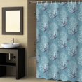thumbnail image 2 of Fabric Shower Curtain, Ocean Starfish Coral Sage Blue Shower Curtains with 12 Hooks Waterproof Machine Washable Bath Curtains for Bathroom, 72 x 96in, 2 of 6