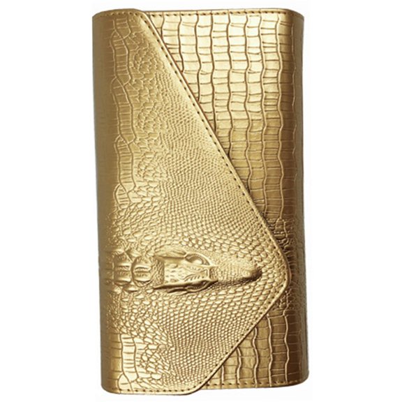 Aellinatey Womens Long Wallet PU Leather Purse Alligator Pattern PU Leather Handheld Bag