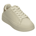 thumbnail image 4 of Tenis Ozono Mujer Latte Cintas Plataforma Casual beige 25, 4 of 10