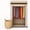 Beige, variant on HOLDN' STORAGE Portable Wardrobe Closet with Heavy Duty Metal Rod 65 lb Capacity Zipper Clear Window and Canvas Cover for Clothes Storage, Black