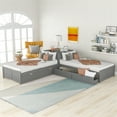 thumbnail image 2 of ARCTICSCORPION Modern Pine Wood Twin Gray, 2 of 7
