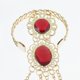 thumbnail image 5 of Disfraces de 1 pieza Accesorios Danza del vientre de oro egipcio gitano Uñas de con joyería roja artificial ajustable Salvador Clavos de los dedos para bailar, 5 of 10
