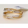 thumbnail image 4 of Forever Jewels 1Ct Round Moissanite Women Ring Guard Enhancer 14K Yellow Gold Plated, 4 of 4