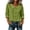 Green, variant on Women's Peter Pan Collar Cotton Linen Blouse Loose Fit Long Sleeve Vintage Button Up Babydoll Casual Top