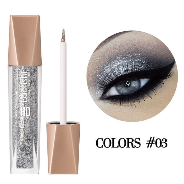 Xihbxyly Lápiz Delineador de Ojos, Sombra de Lentejuelas Deslumbrantes, Iluminador, Efecto Perlado, Glamour Diario, Perfecto para Fiestas, Fórmula de Larga Duración.