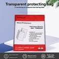 thumbnail image 4 of BINGLI 100 Pages A4 Punched Pocket - Clear Sheet Protector Binder Pocket Paper File Letter Sheet Protector Binder Sleeves,Transparent Document Pocket Folder Wallets Sleeves, 4 of 9