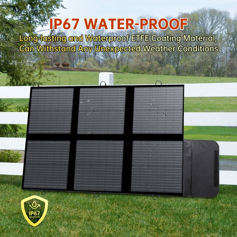 LVYUAN 120 Watt Portable Solar Panel Kit for Power Station, Foldable Solar  Panel Charger Waterproof IP67 Solar Generator for RV, Outdoor, Camping,  Home, Off Grid, Power Outage - Walmart.com