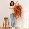 thumbnail image 7 of geerera 2-Pack Artificial Fall Hanging Flower Bushes, 29.9" Faux Cascading Autumn Vines for Porch & Basket, Rustic Harvest Floral Decor for Outdoor Home, 7 of 7