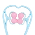 thumbnail image 5 of Masajeador de cuello multifuncional con rodillo manual para aliviar el dolor muscular y la tensión. 4 bolas azul, 5 of 5