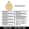 thumbnail image 2 of White Chocolate Text with Image Flavor Scent Wood Mini Charms Shapes DIY Craft Jewelry - With Hole - 25mm (7pcs), 2 of 7