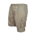 thumbnail image 1 of Tenmix Mens High-waist Cargo Shorts Solid Color Parachute Pant Straight Wide Leg Cocktail Sweatpants Drawstring Bottoms Khaki M, 1 of 2