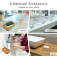 thumbnail image 6 of Bamboo Soap Dish Holder Case Storage Bar Tray Shower Wooden Travel Single Layer, 6 of 6