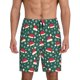 thumbnail image 1 of Fotbe Santa Hat Joy Green Festive Pantalones Cortos de Pijama para Hombre, Ropa de Dormir, Pantalones de Pijama Cortos para Hombre-Large, 1 of 6